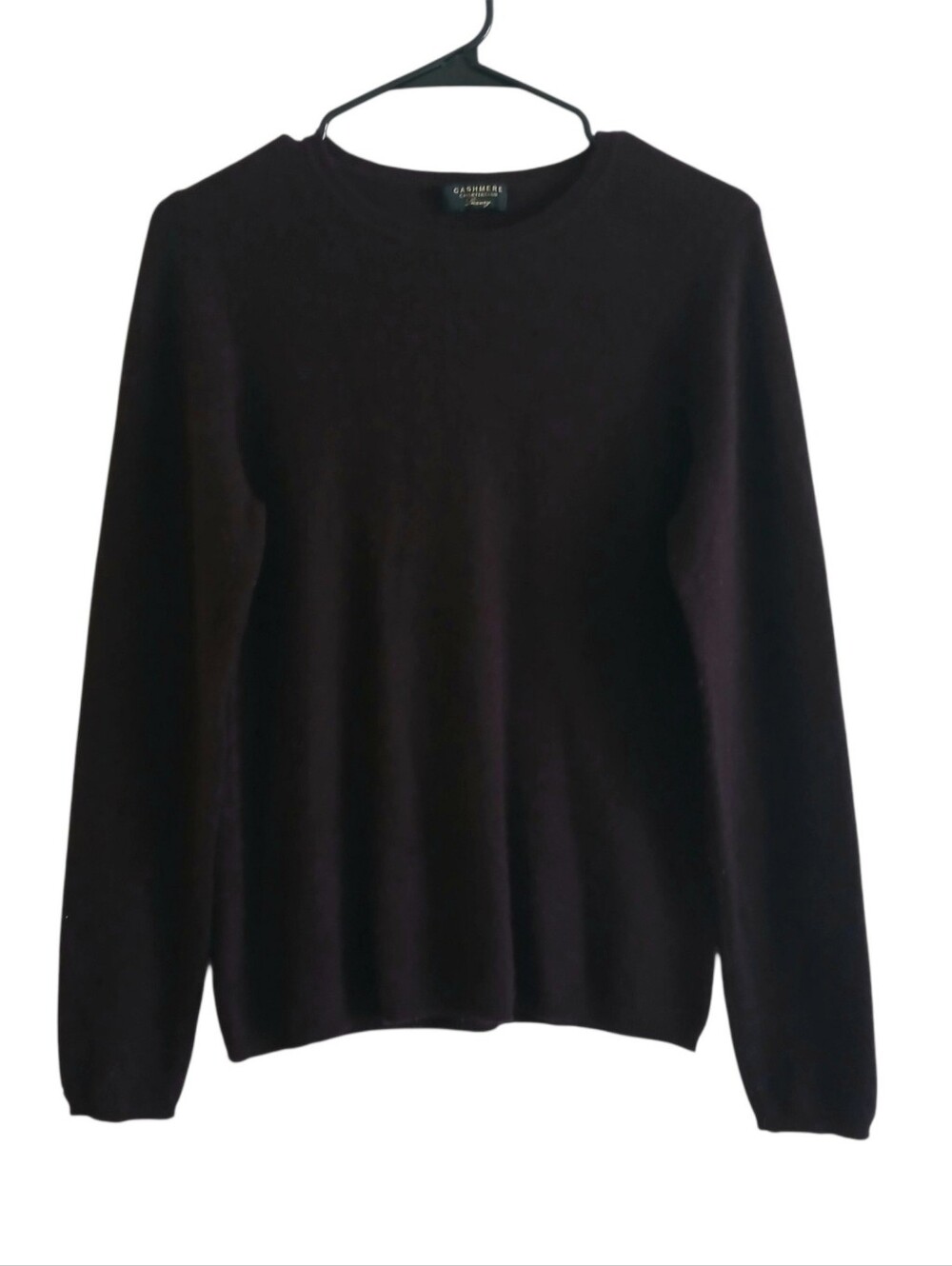 CHARTER CLUB Luxury 100% Cashmere Sweater Women's M Plum Purple Classic Flaw